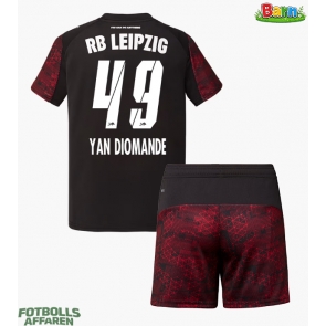 RB Leipzig Yan Diomande #49 Tredjeställ Barn 2025-26 Kortärmad (+ Korta byxor)